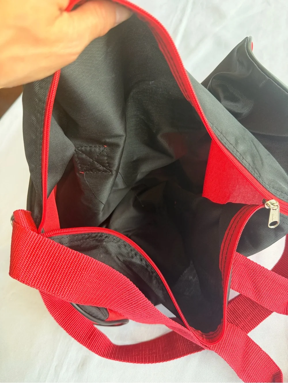 Vintage 1990s Wilson Red and Black Tennis Duffle Travel Bag